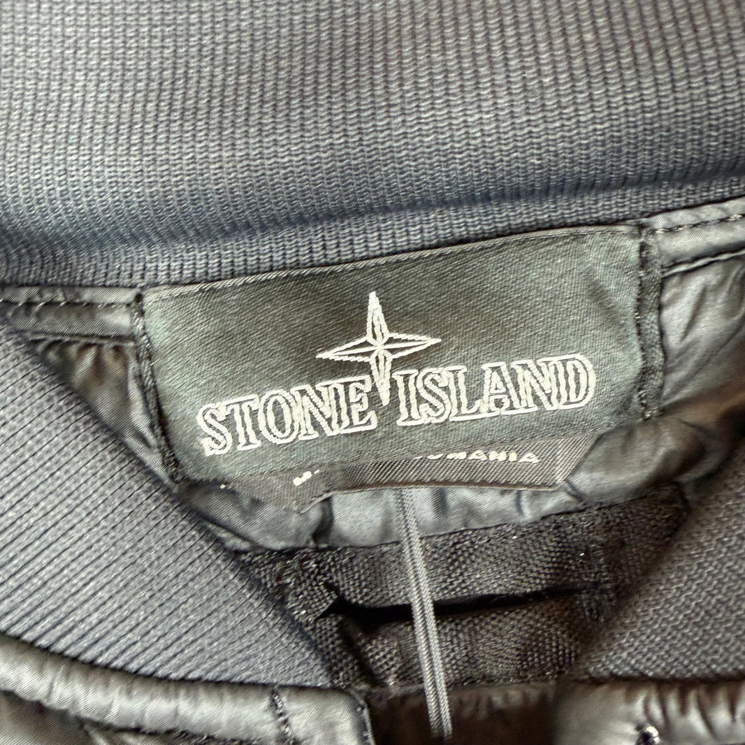 Stone Island Shadow Project Black Washed Double Layered Coat
