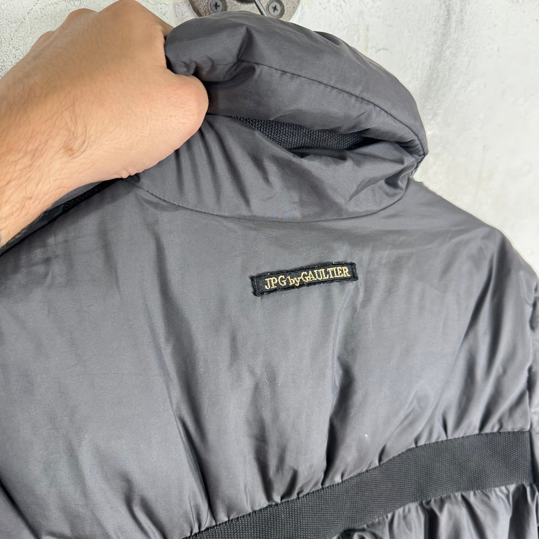 Jean Paul Gaultier Vintage Grey Bondage Puffer