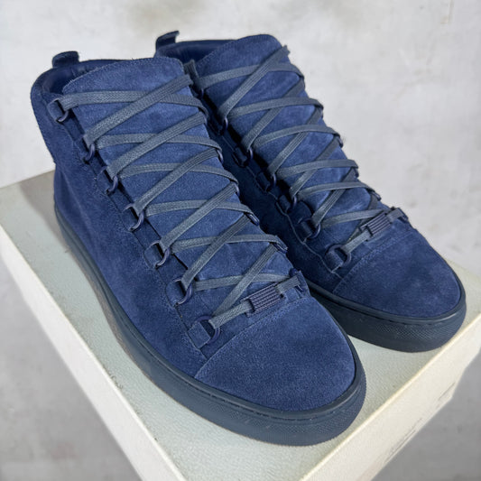 Balenciaga Navy Suede Arena Highs