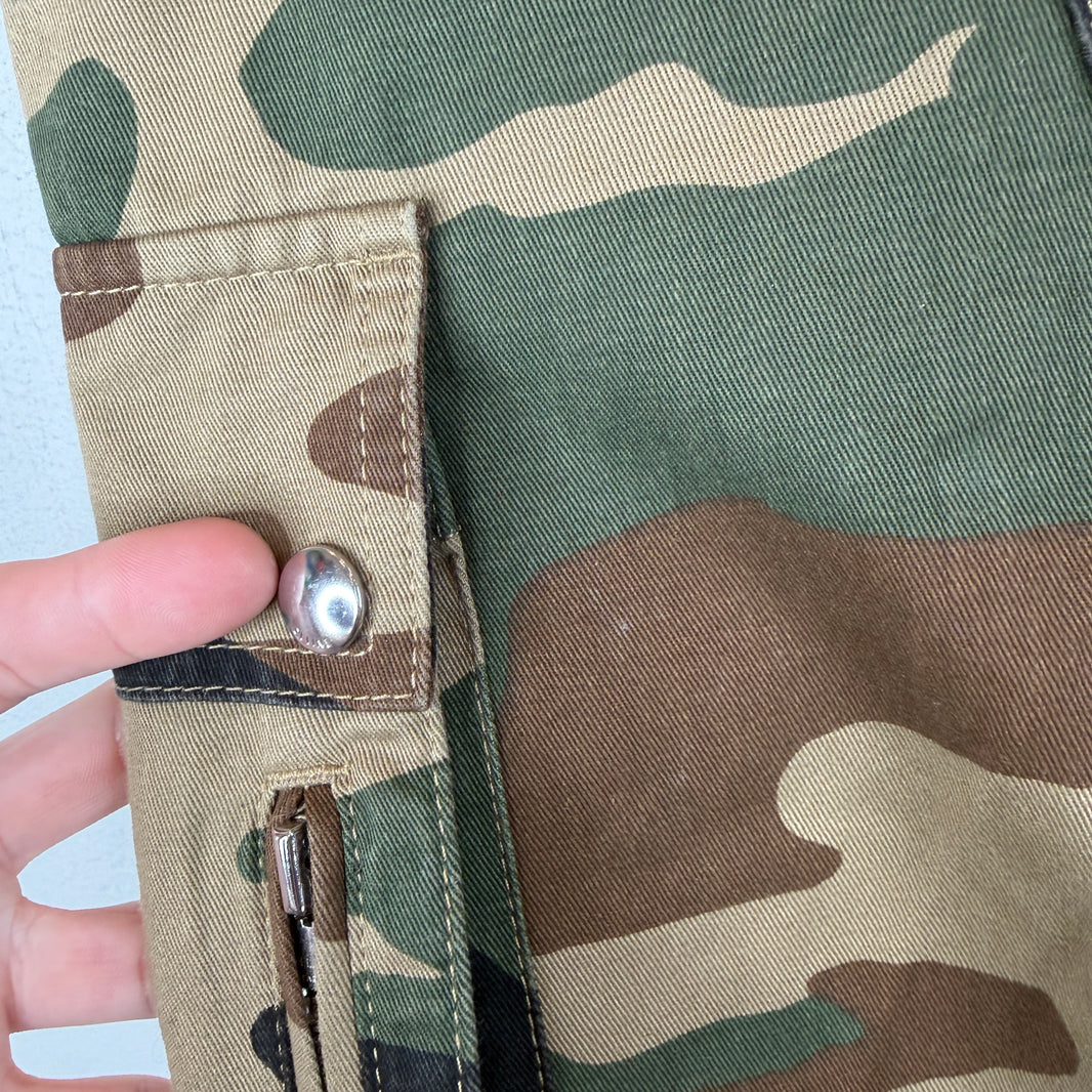 Celine Adjustable Camo Cargo Pants