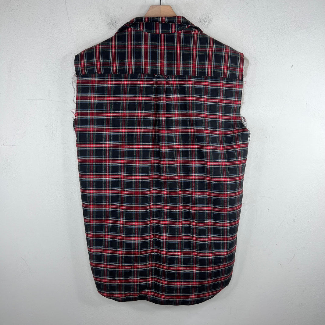 Raf Simons '02 Riot Riot Riot Sleeveless Flannel