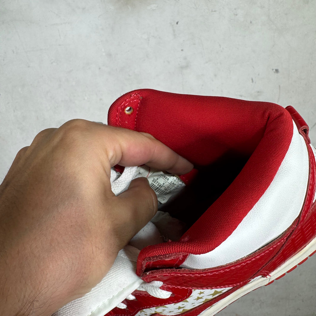 Nike x Supreme SB Dunk High Red Stars