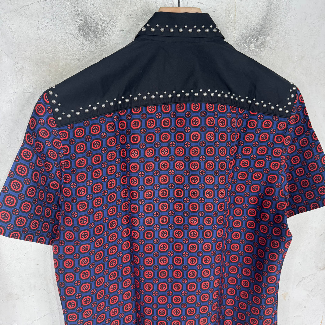 Prada Studded Paneled Shirt