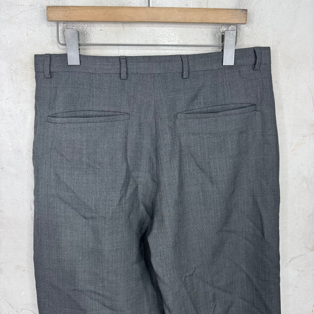 Acne Studios Wool Grey Wide Trousers