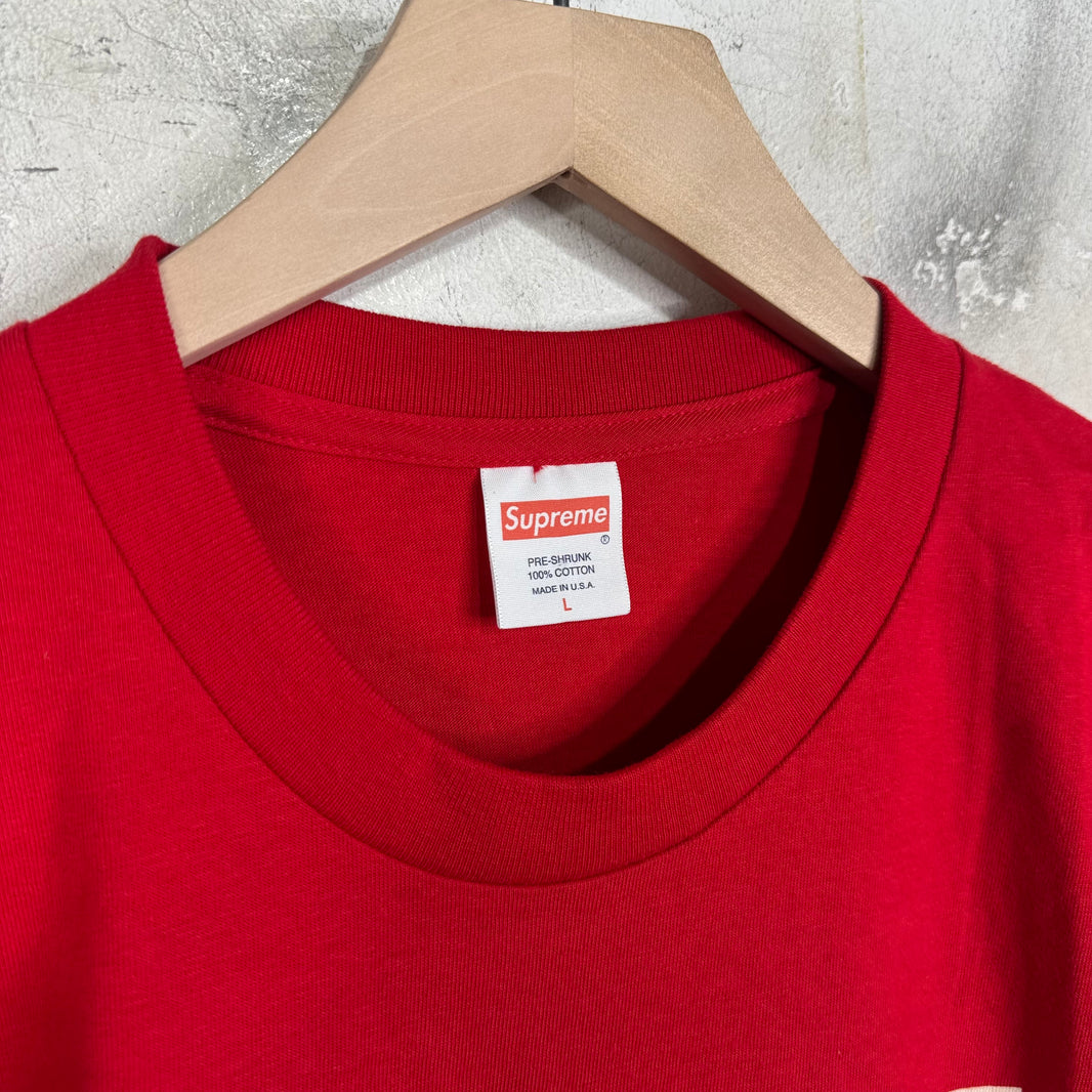 Supreme Red Morrisey Test Print Sample 1 T-Shirt