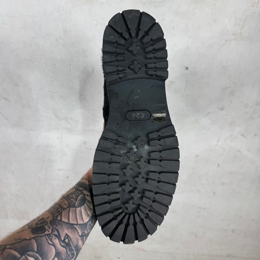 424 Black Ponyhair Dragonrider Boots