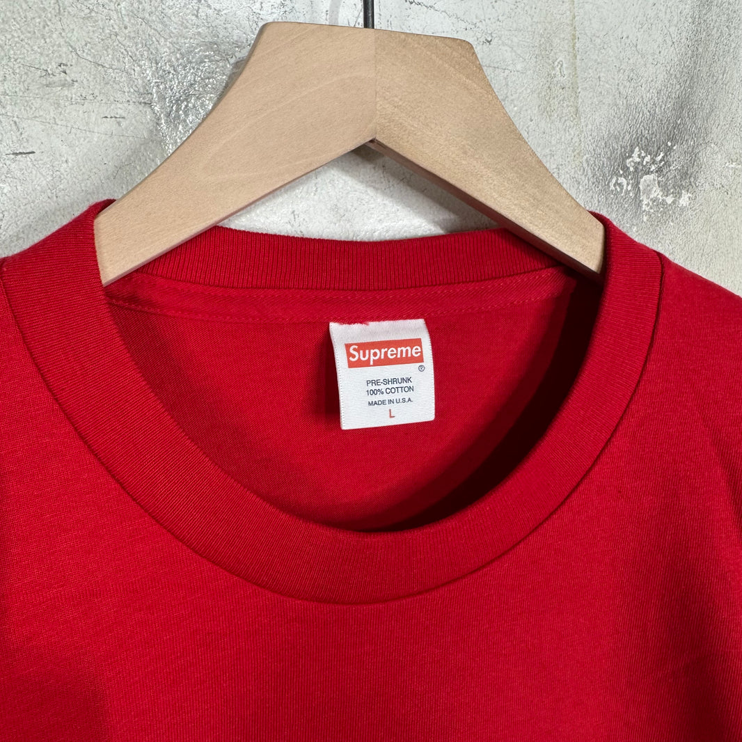 Supreme Red Morrisey Test Print Sample 4 T-Shirt