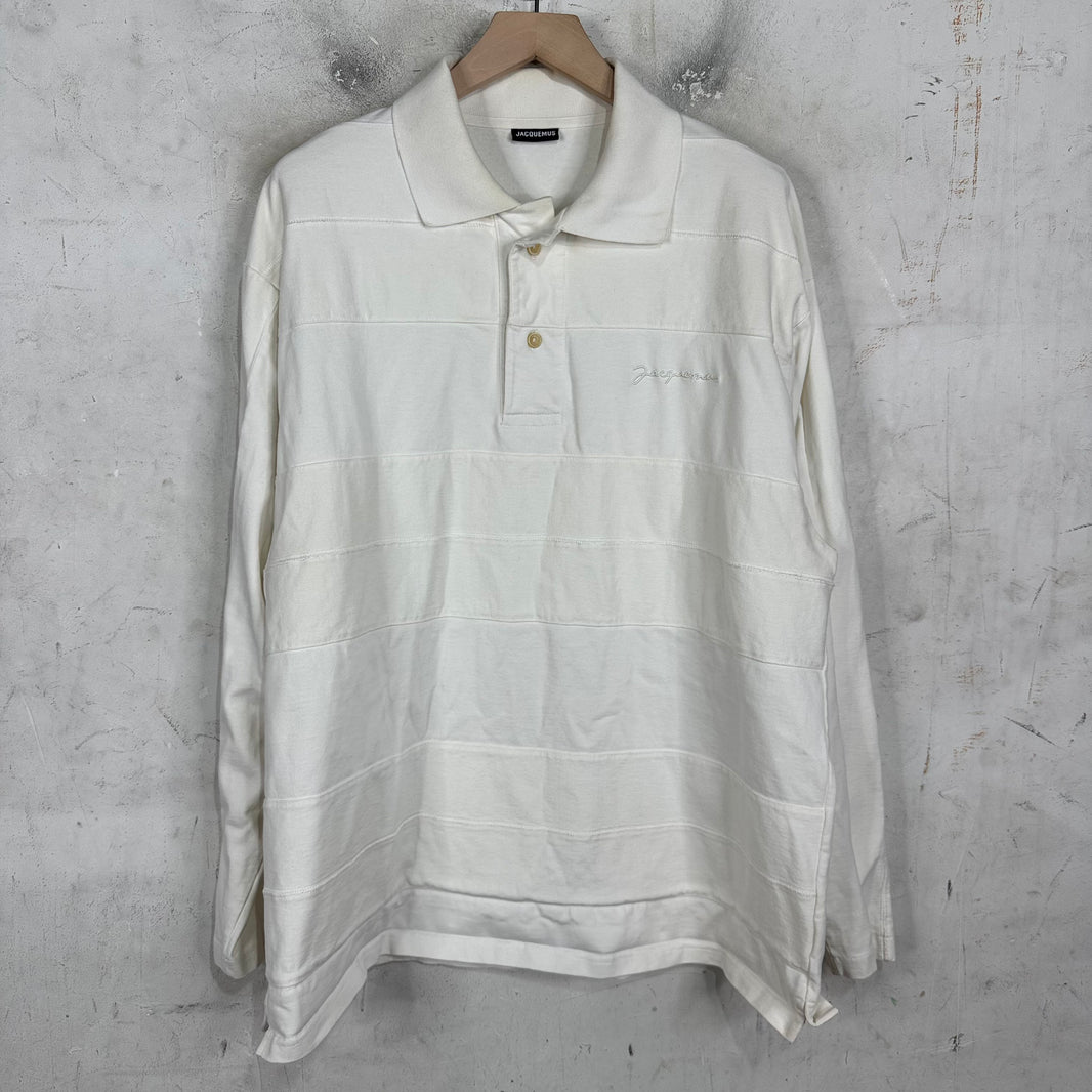 Jacquemus Striped Tonal Rugby Polo