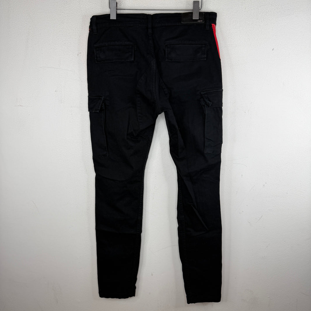 Amiri Red Stripe Cargo Jeans