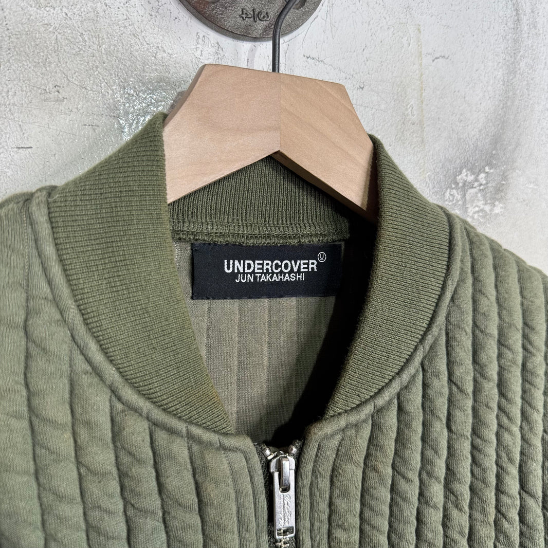 Undercover Green Quilted Bomber