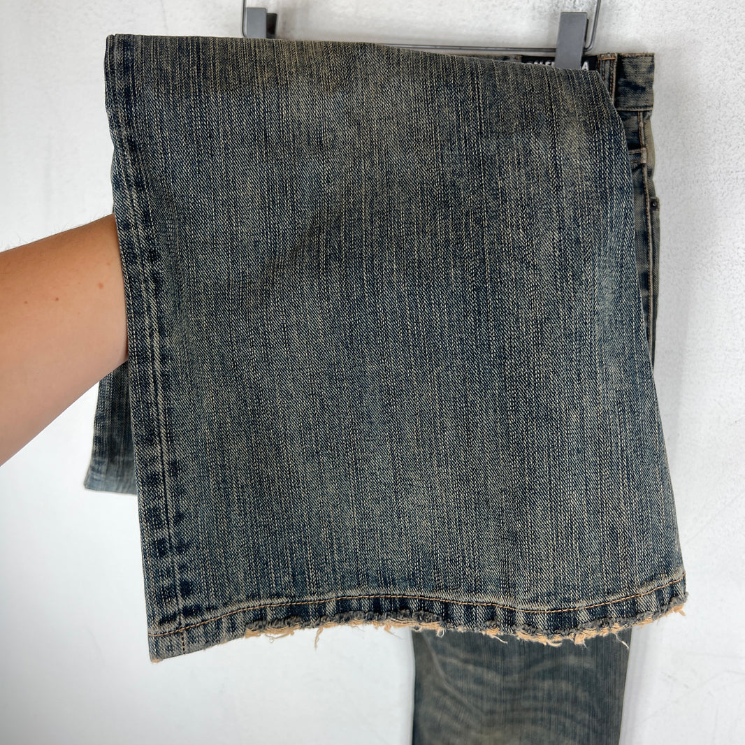 Balenciaga Blue Washed Flared Bootcut Jeans