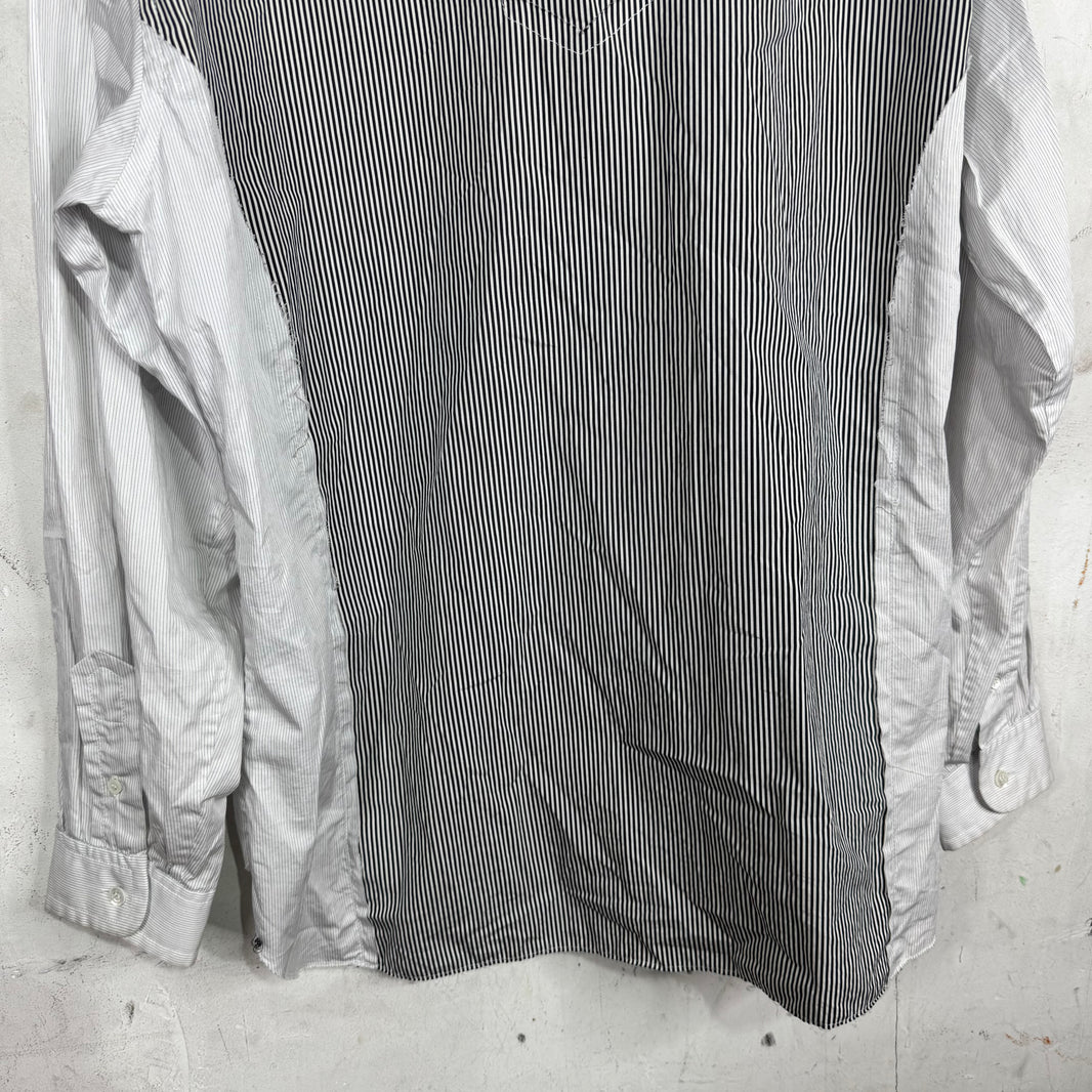 Margiela Striped Panelled LS Button Up