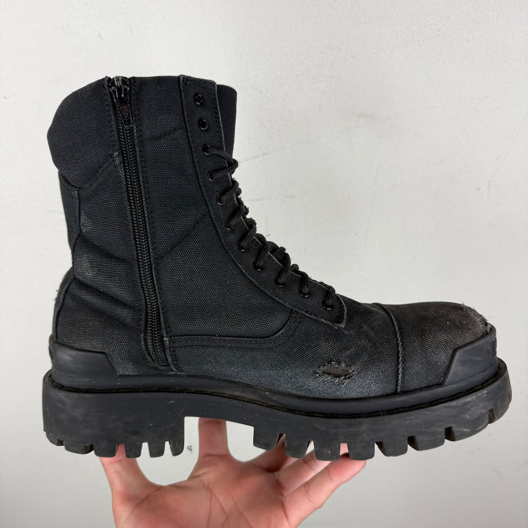 Balenciaga Canvas Strike Boots