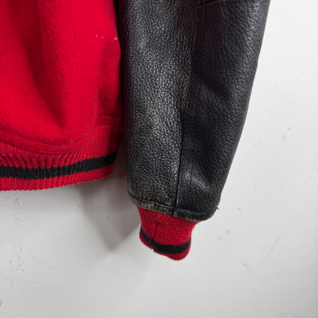 Issey Miyake Red IS Varsity Jacket