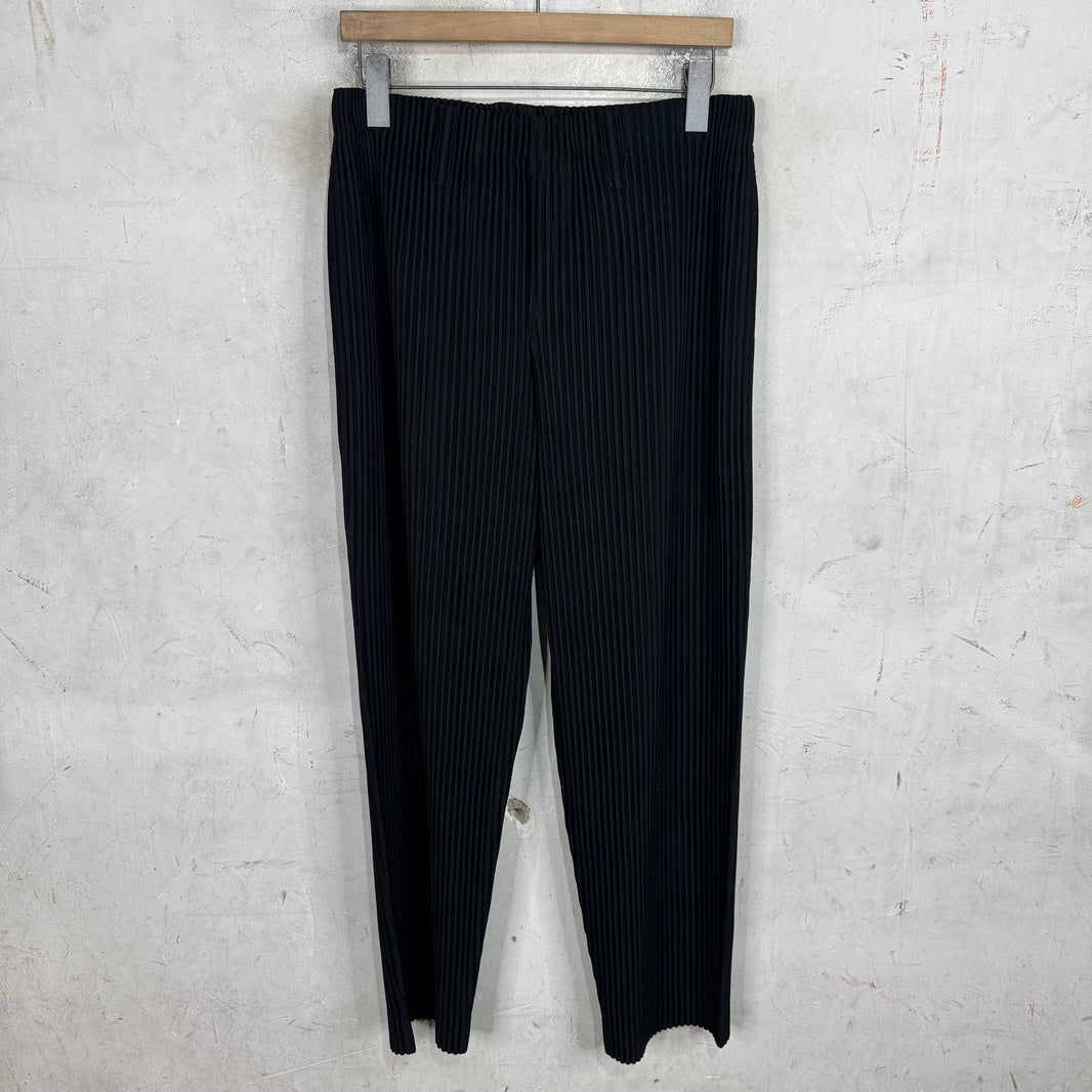 Issey Miyake Black Homme Plisse Trousers