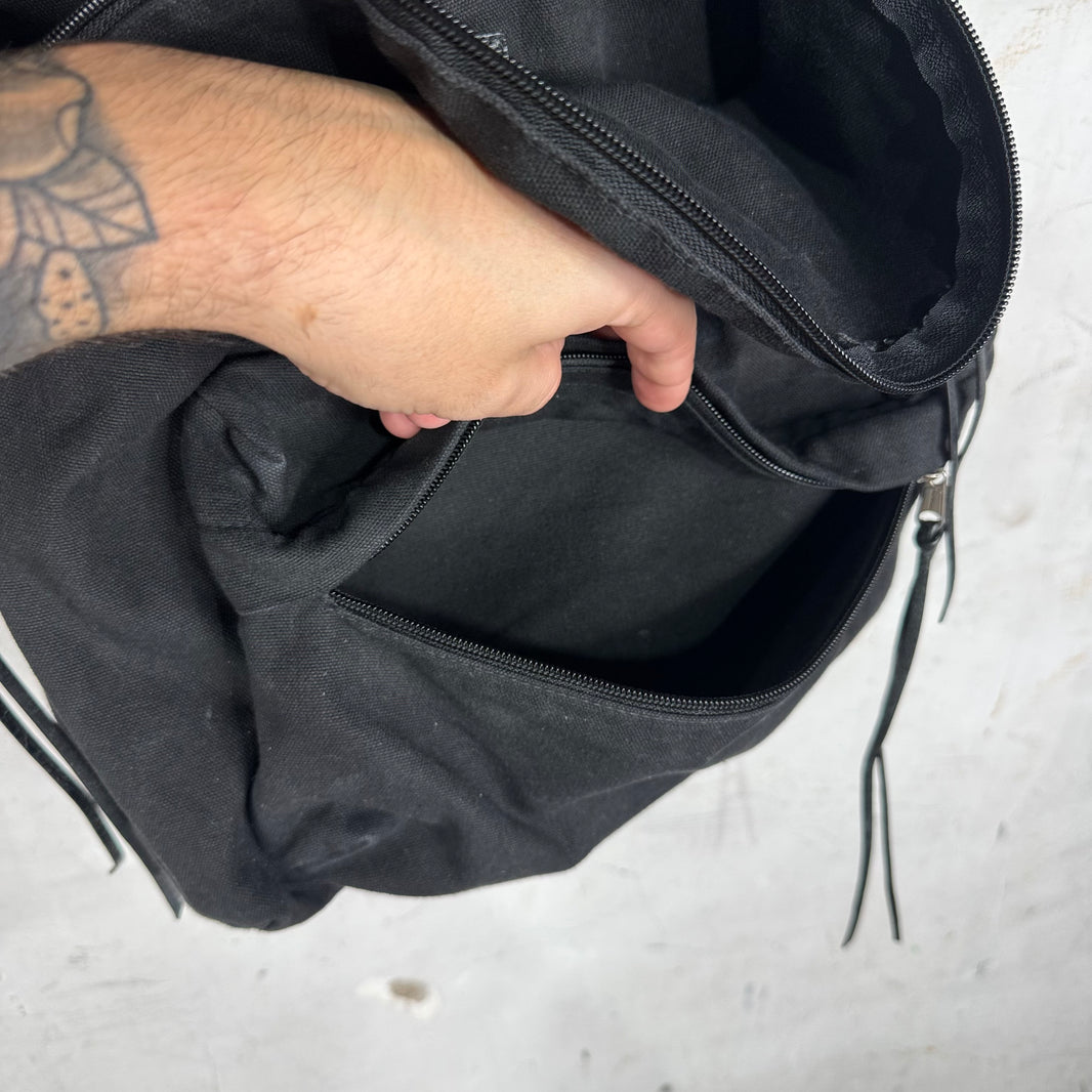 Balenciaga Canvas Logo Backpack