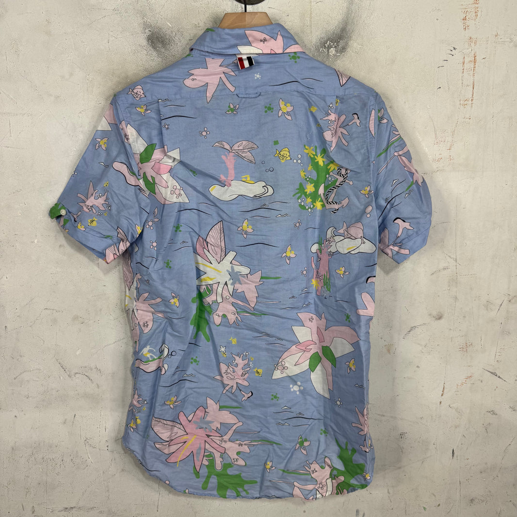 Thom Browne Beach Patterned S/S Shirt