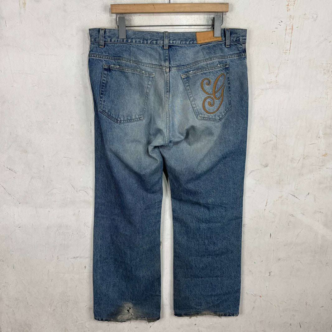 Gucci "G" Script Altered Jeans