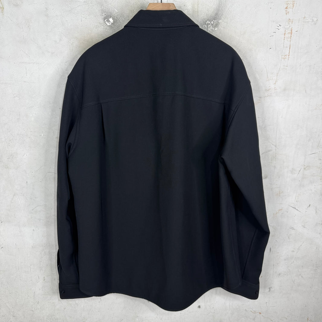 Balenciaga Black Heavy Formal Overshirt