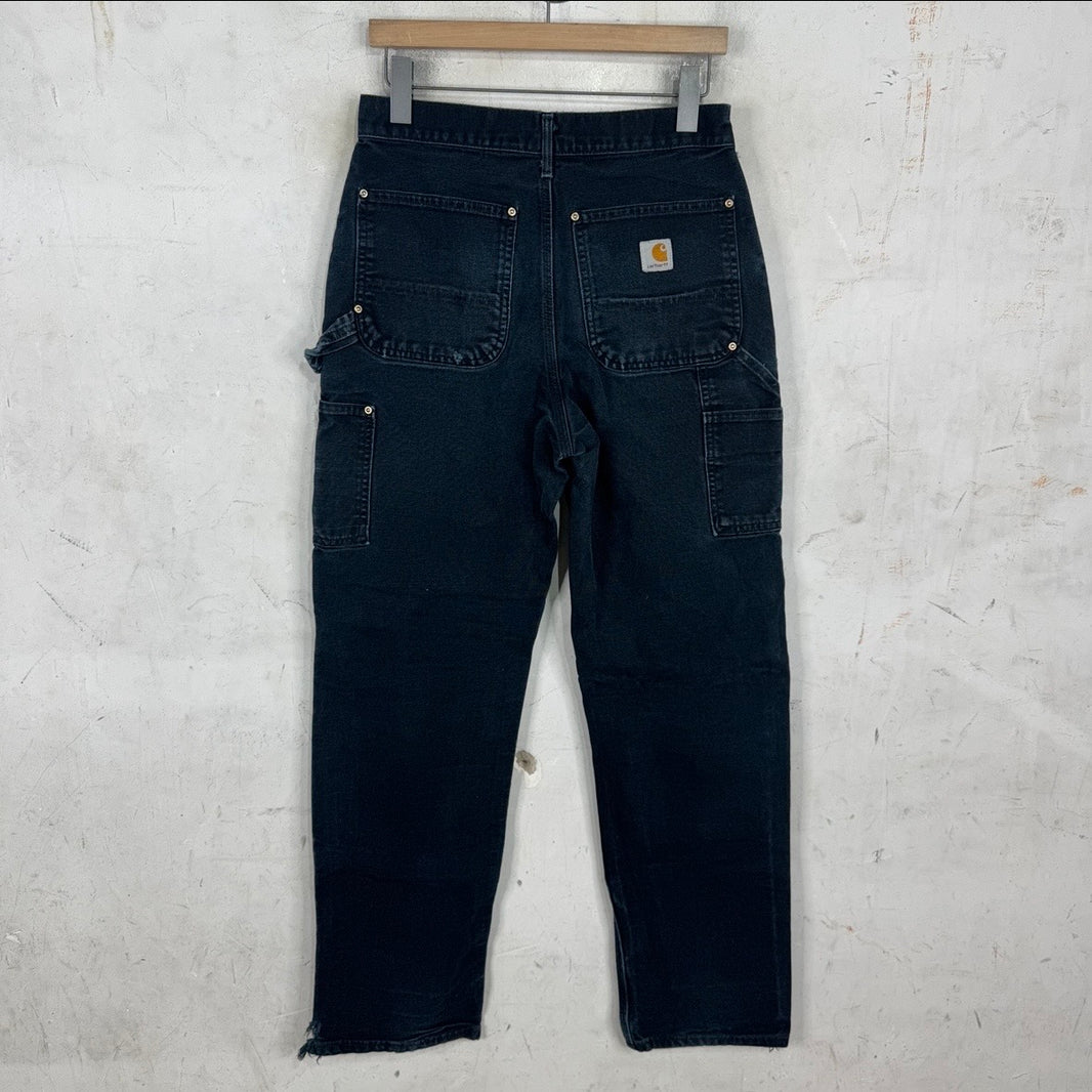 Carhartt Faded Black Smoked Double Knees