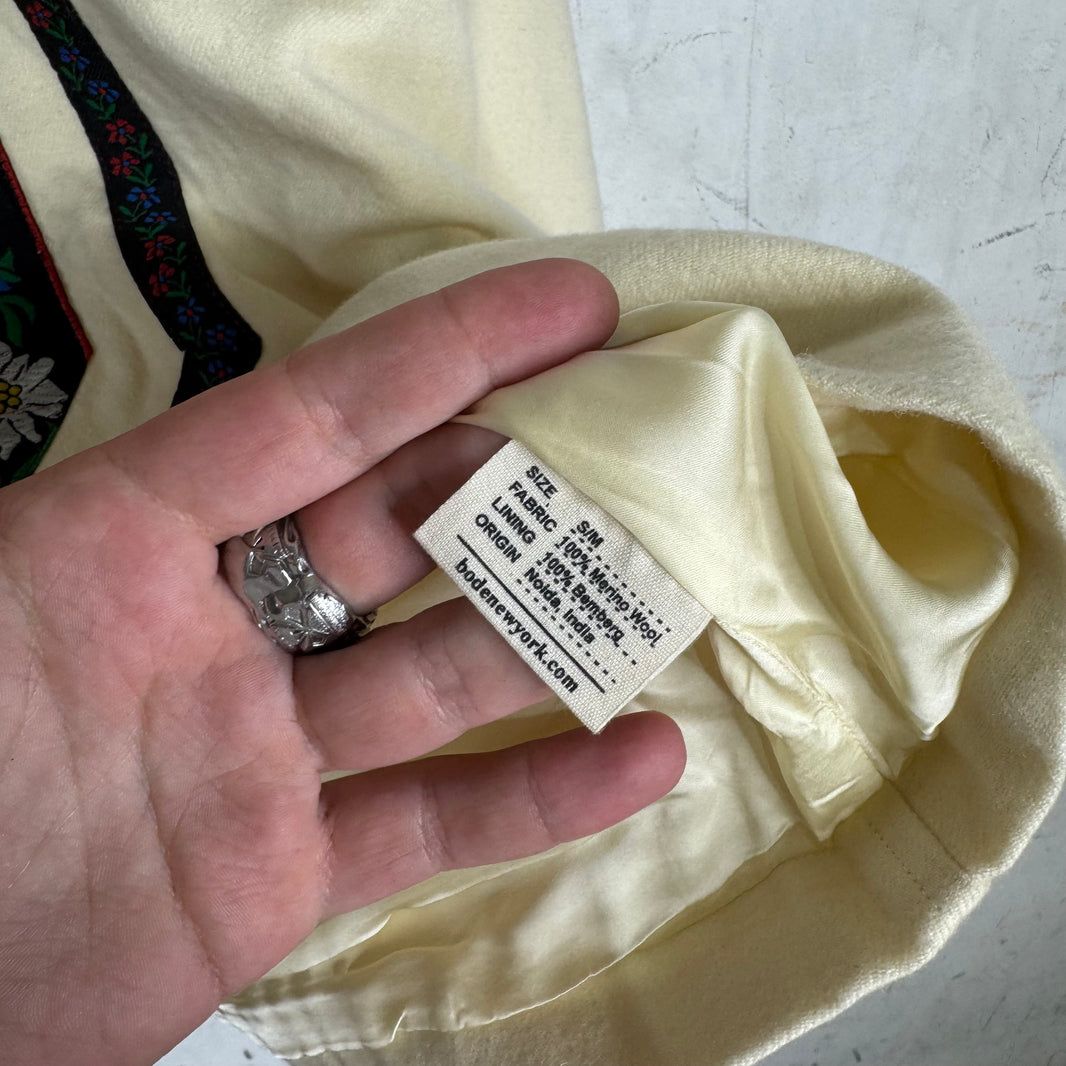 Bode Ecru Alpine Pullover Jacket