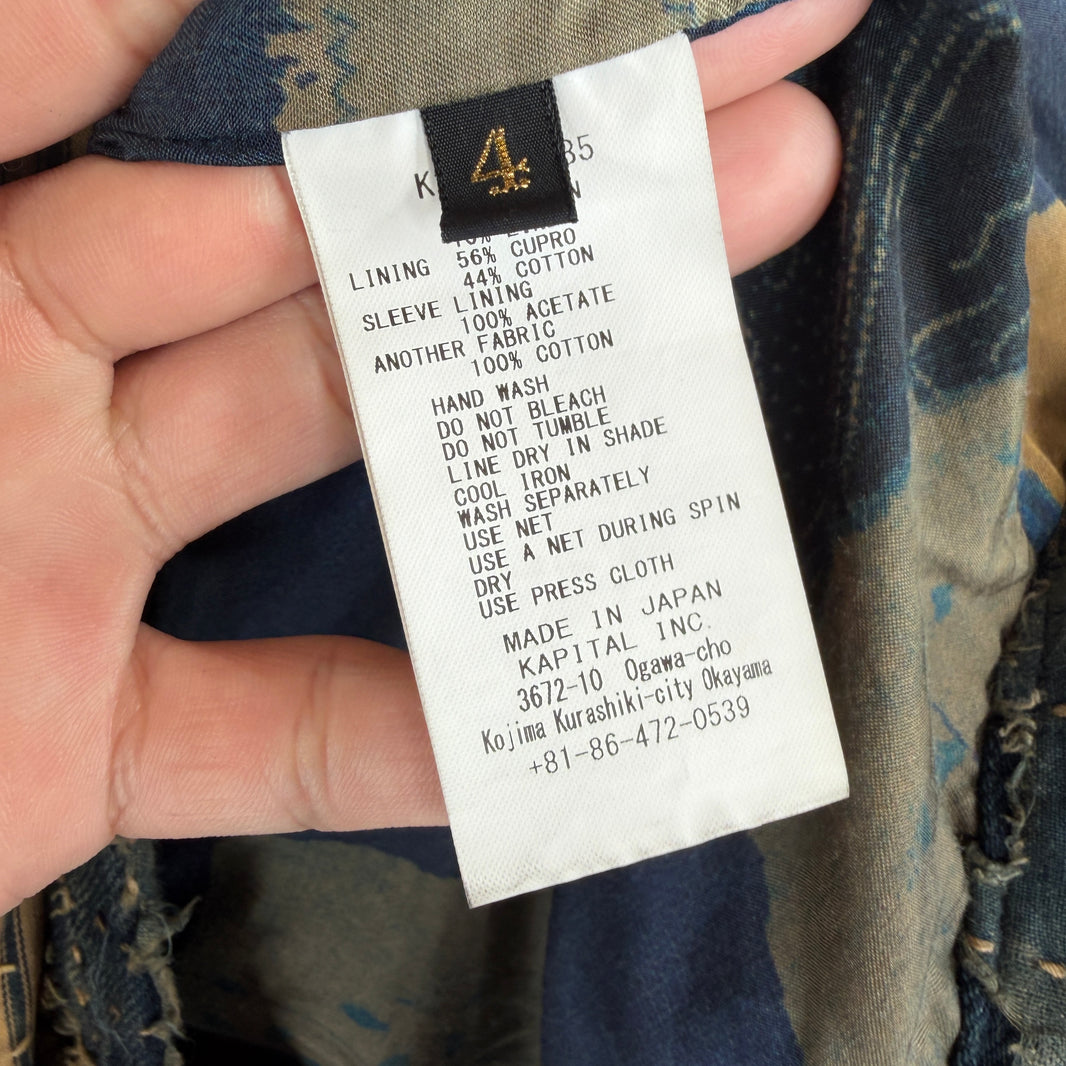 Kapital Boro Drizzler Zip Denim Jacket