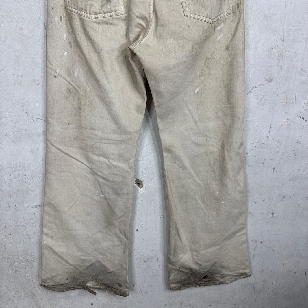 Acne Studios 2021M Trafalgar White Painter Jeans