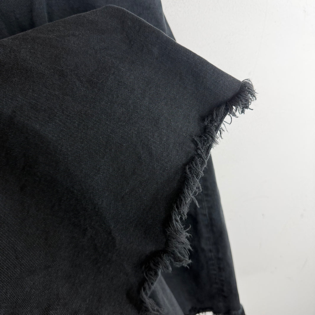 424 Black Denim Long Shorts