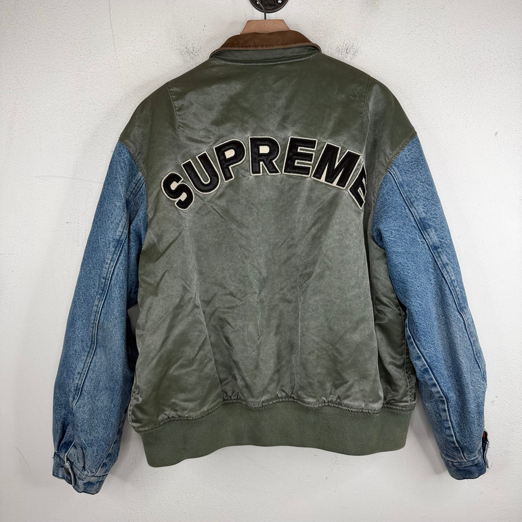 Supreme Denim Sleeve MA-1 Jacket