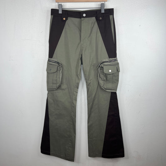 FFFPostalservice Two Tone V2.5 Flared Cargo Pants