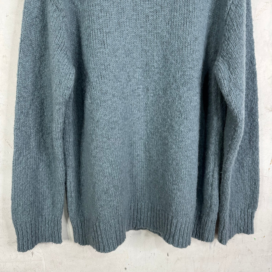 Dries Van Noten Blue Wool Sweater