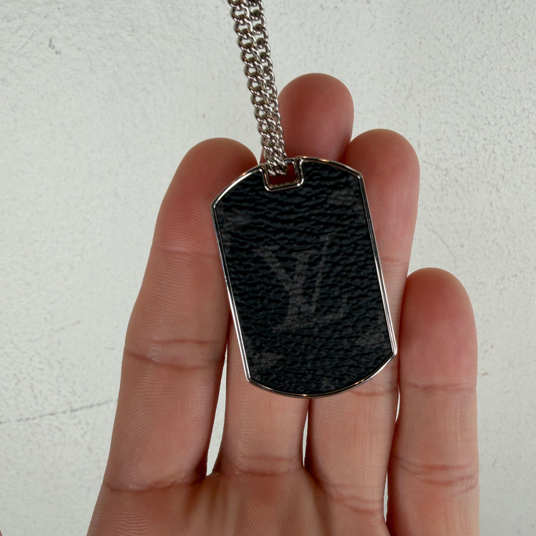 Louis Vuitton Monogram Flip Open Dog Tag