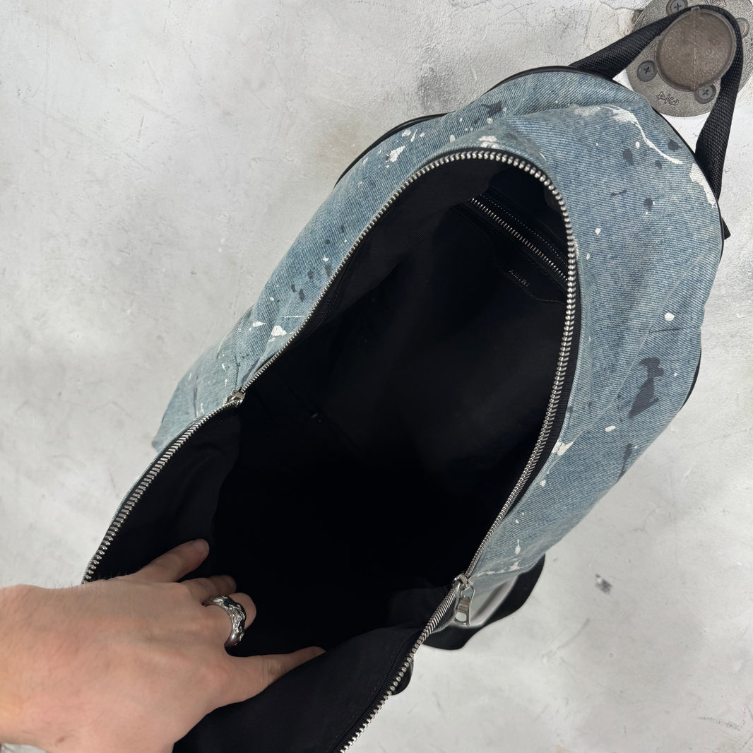 Amiri Painted Denim Backpack