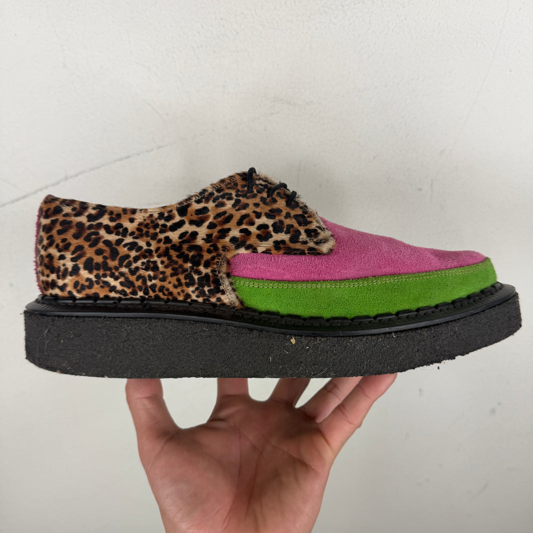 CDG George Cox Gibson Suede Leopard Derbys