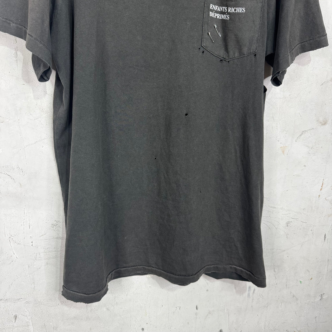 ERD Distressed Logo Pocket T-Shirt