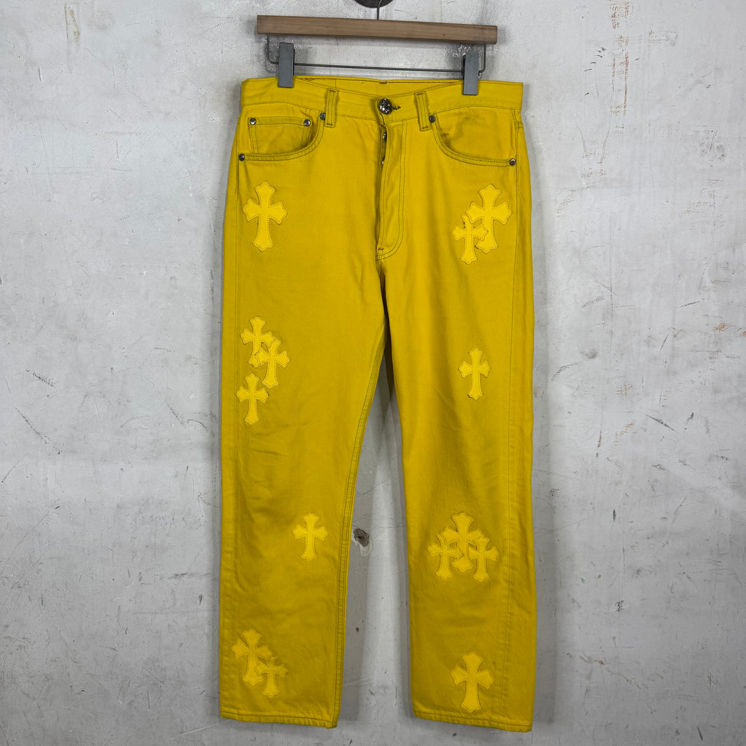 Chrome Hearts x Levis Yellow Patch Jeans