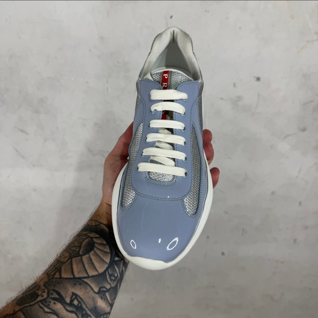 Prada Light Blue Patent Americas Cup