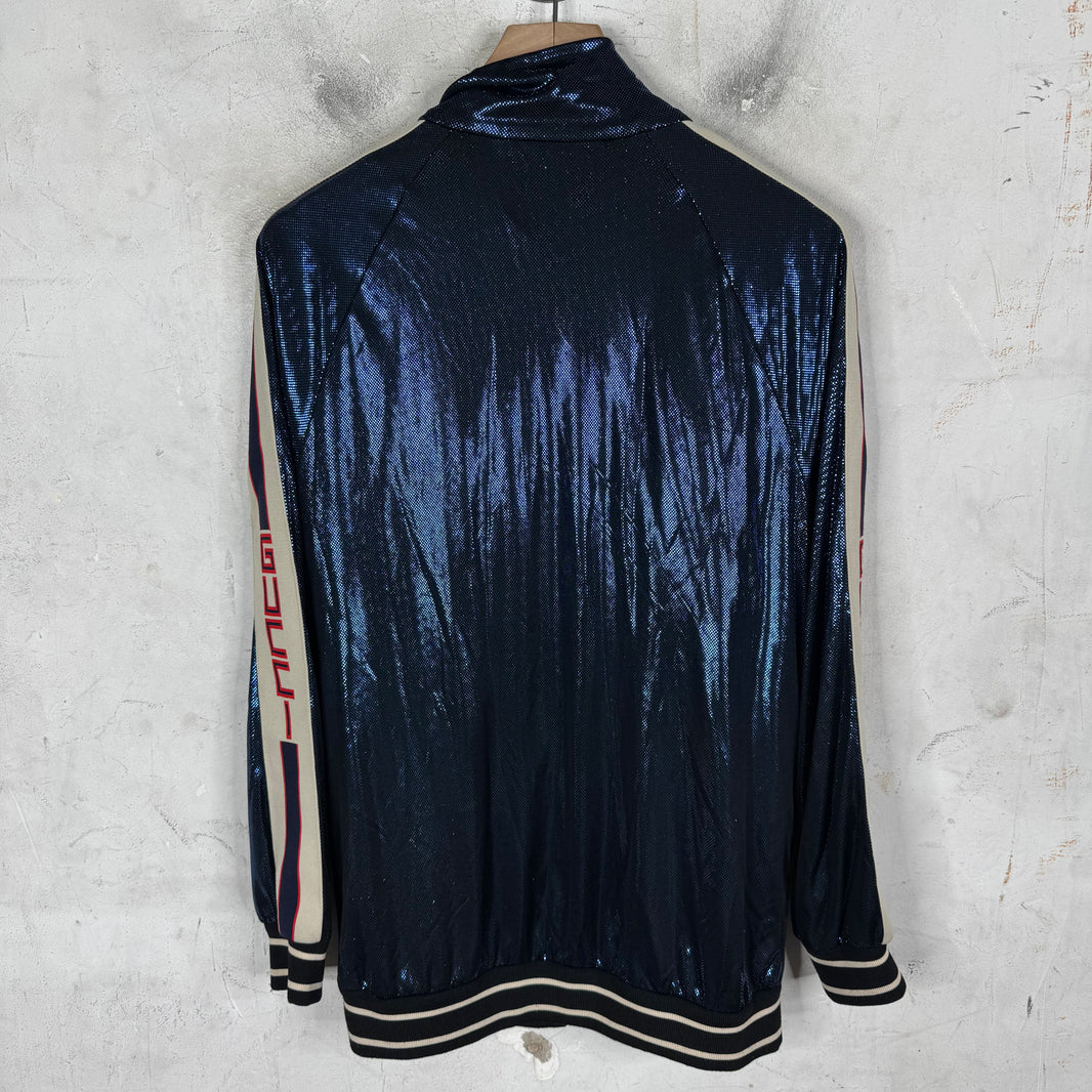 Gucci Blue Glitter Track Jacket