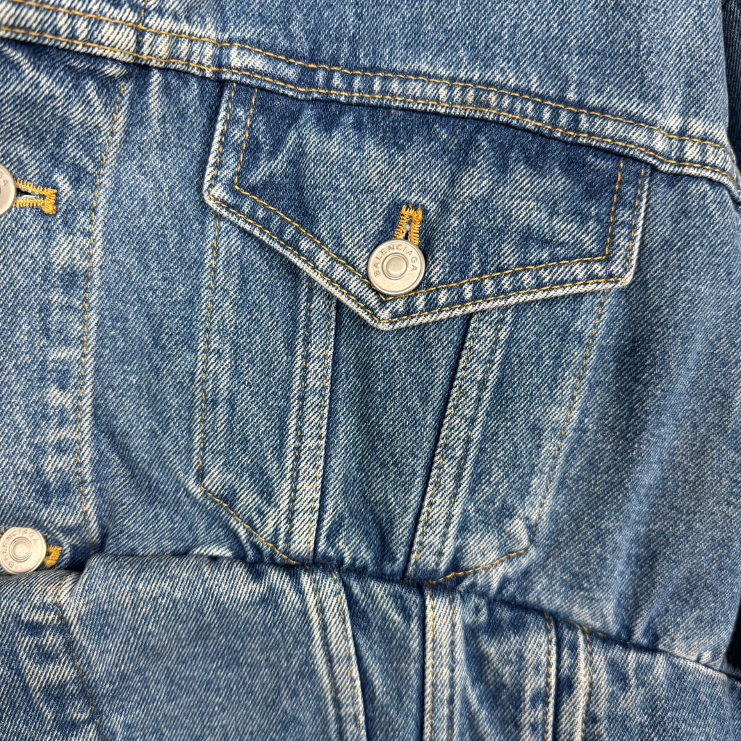 Balenciaga Blue Denim Swing Jacket