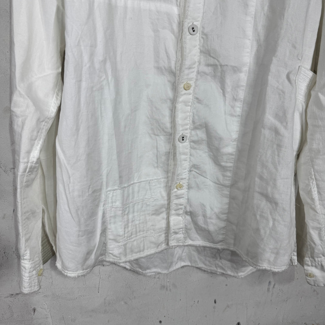 Kapital Patchwork Multi Button Linen Shirt