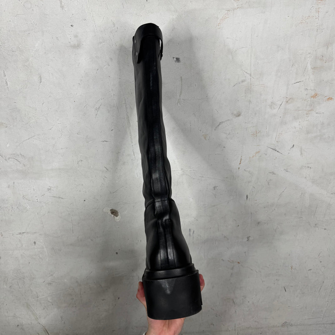 Rick Owens Knee High Bogun Boots