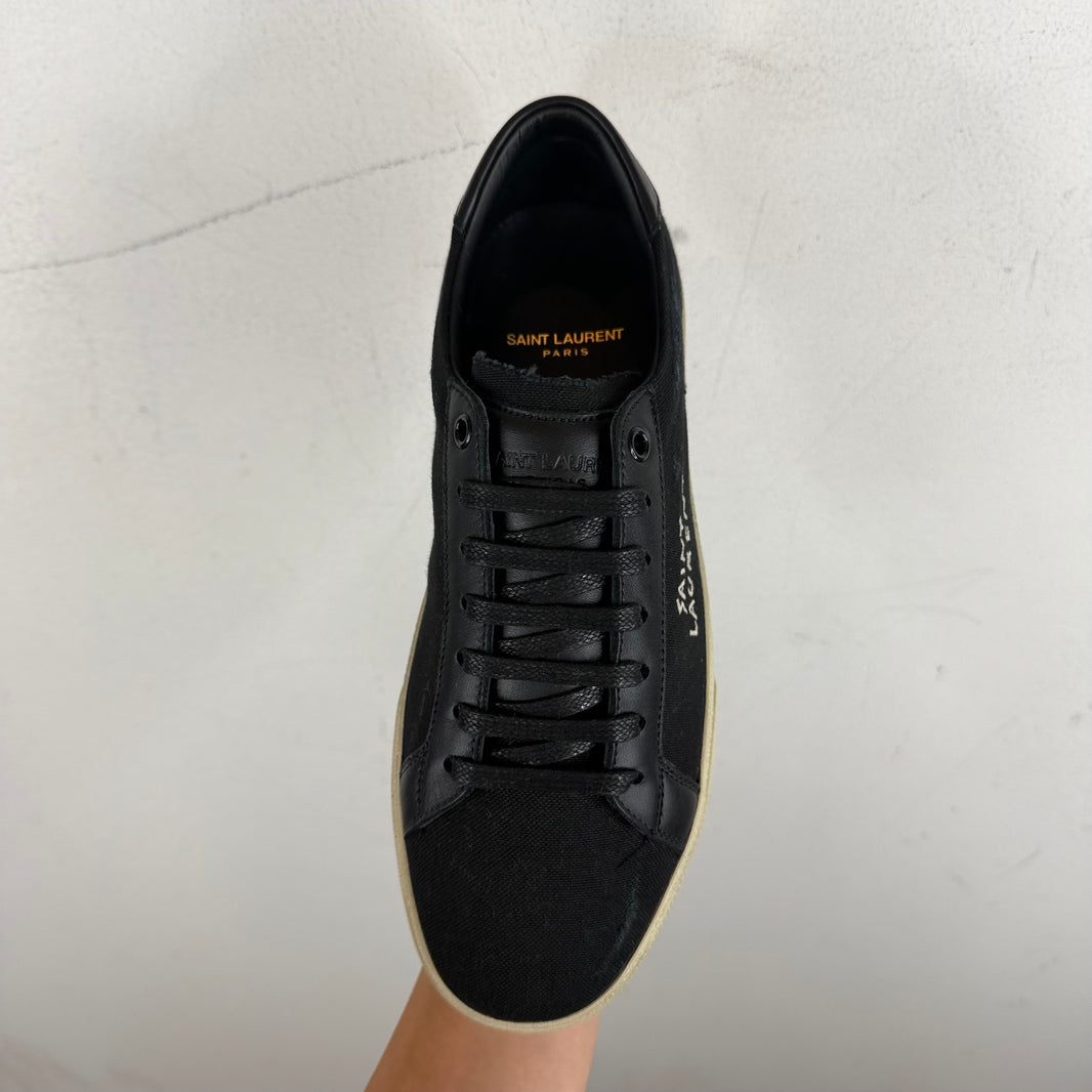 Saint Laurent Black Court Classic Sneakers