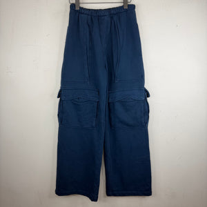 Greg Ross Navy Baggy Cargo Sweatpants