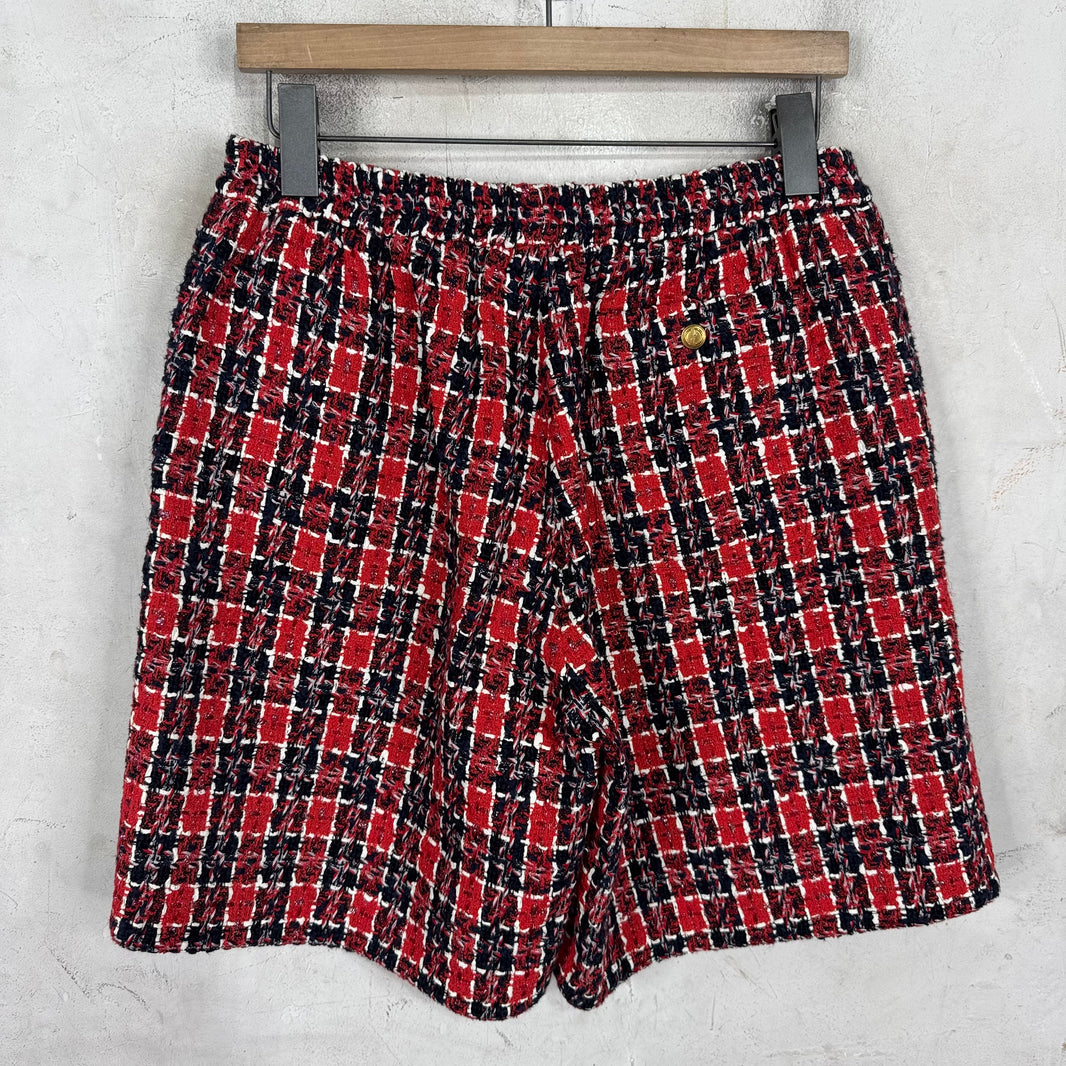 Gucci Tweed Plaid Shorts