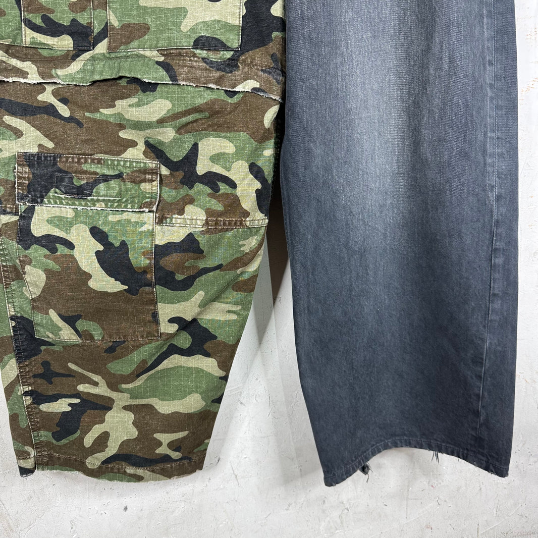 Balenciaga Drawstring Hybrid Camo Pants