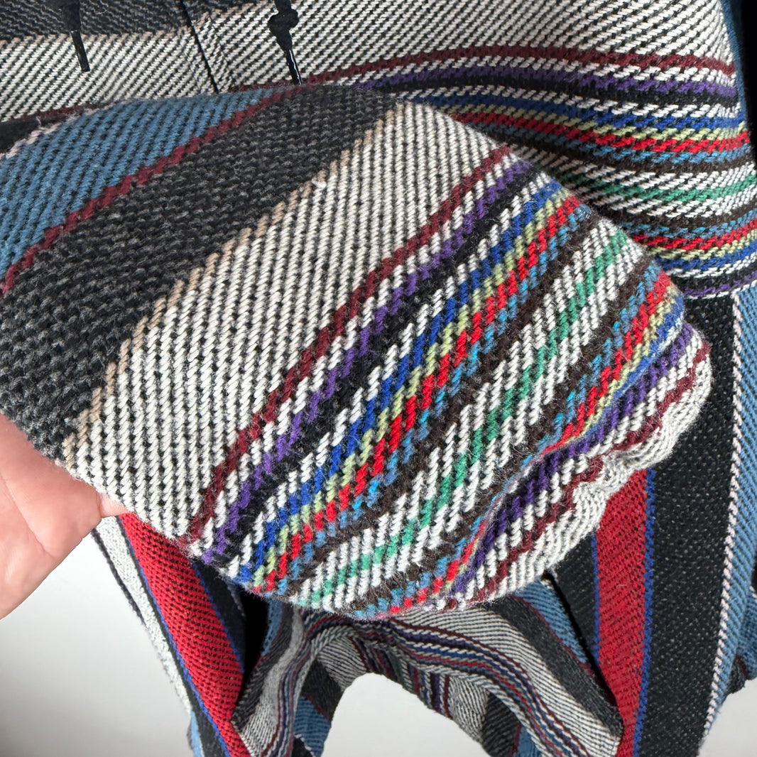 Supreme Woven Stripe Zip-Up Hoodie