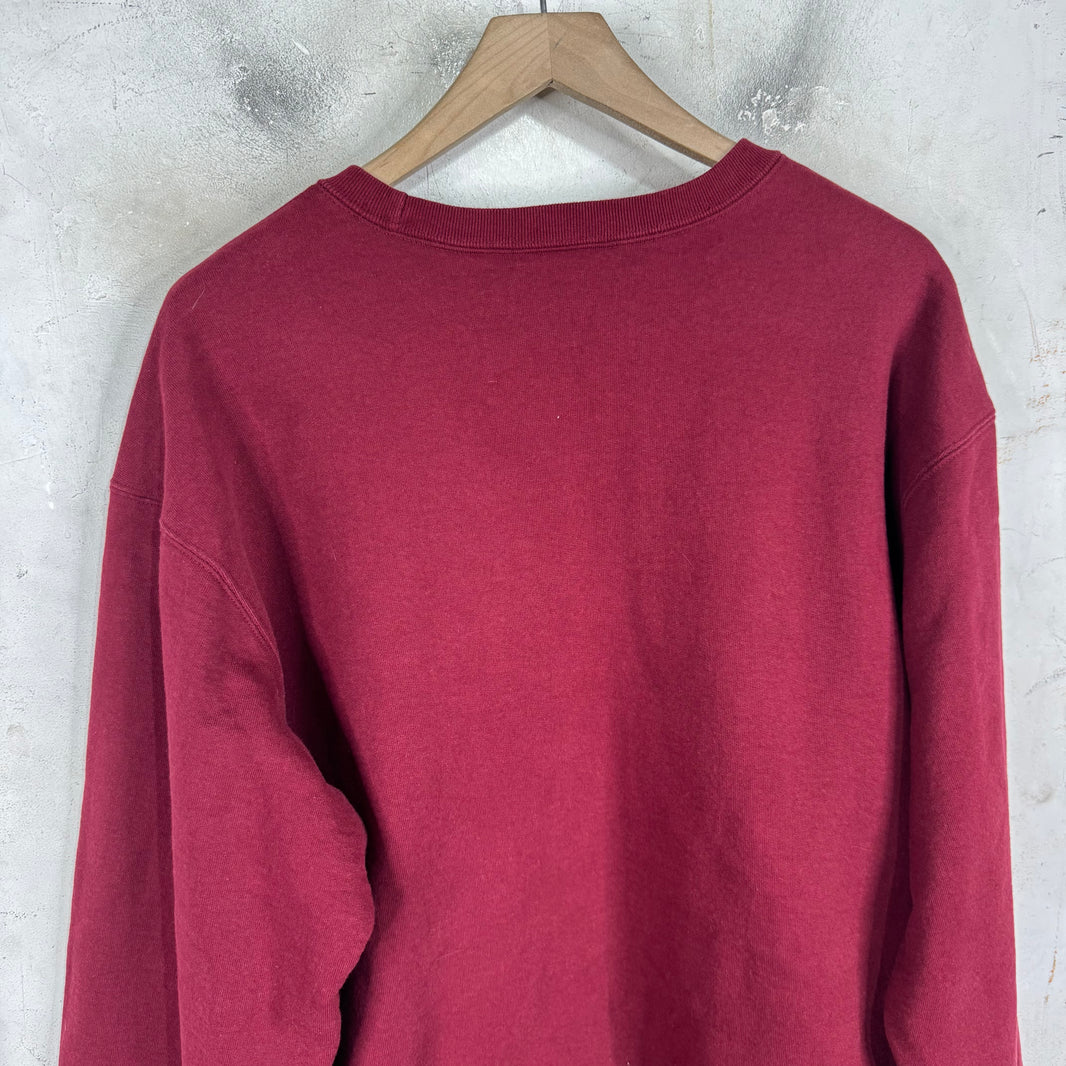 Supreme Maroon Box Logo Crewneck