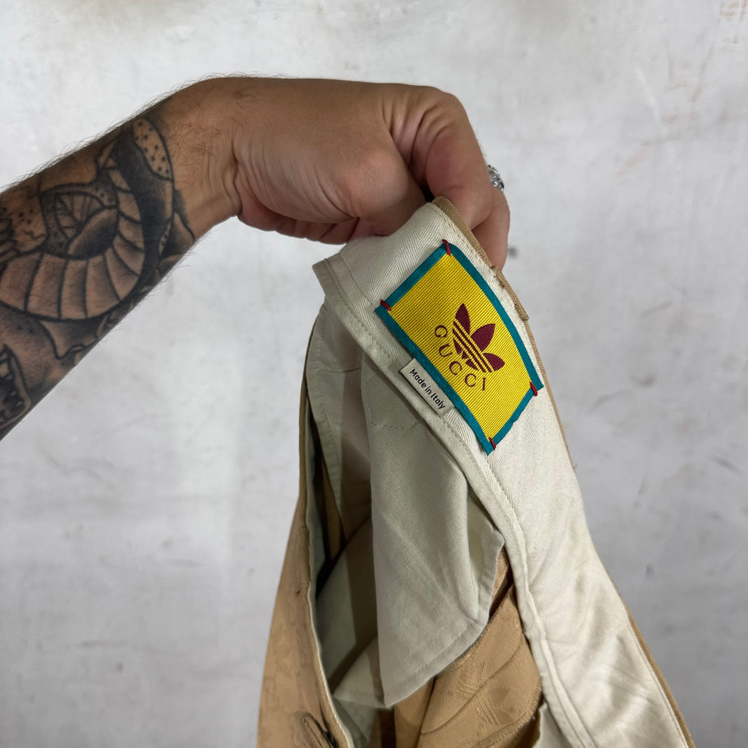Gucci x Adidas Monogram Loose Trousers