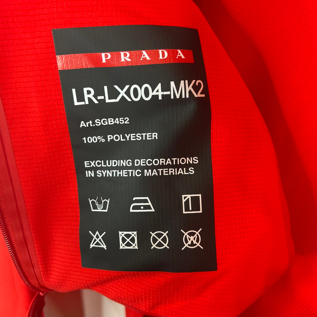 Prada Red Tab Track Jacket
