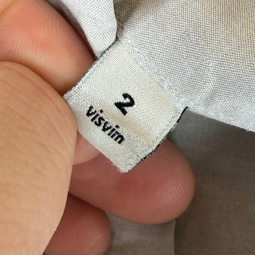 Visvim Gray Felt Detail Button Up Shirt